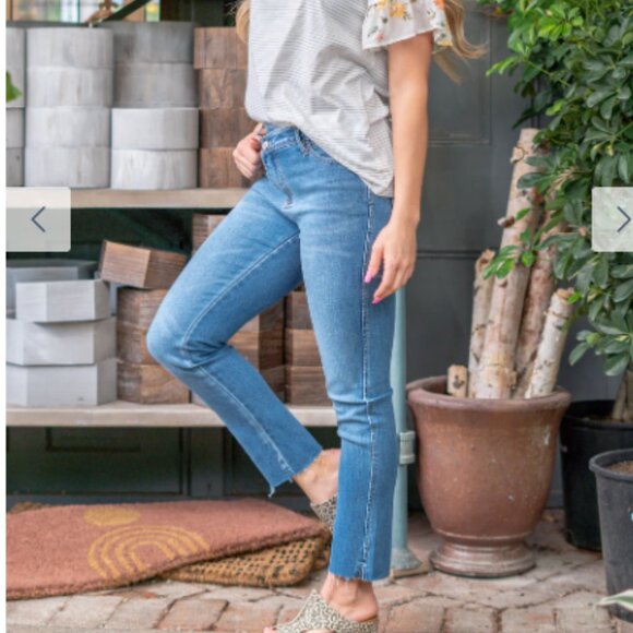 KanCan Beachcombing High Rise Cross Over Straight size 5/26 - Picture 3 of 8